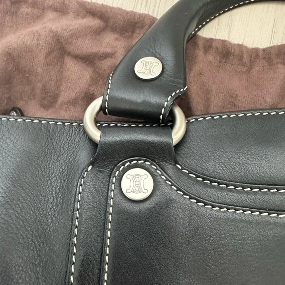 Celine Leather Boogie Bag in Black - Picture 7 of 13